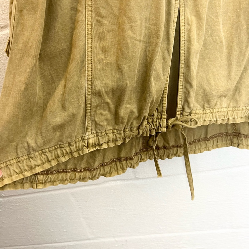 Anthropologie Daily Practice Dress size M Be Bold Twofer Khaki Cargo Midi Tank - Picture 6 of 9